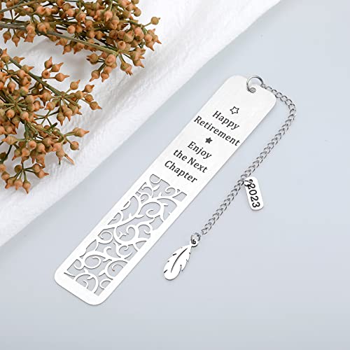 Retirement Gifts for Women Men 2023 Christmas Bookmark Gifts for Coworker Nurses Doctors Dad Mom Happy Retirement Appreciation Gift for Retired Teacher Boss Employee Leaving Going Away Gift for Friend