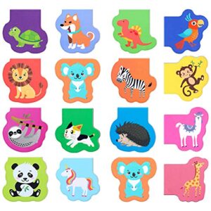 60 pieces cute animal magnetic bookmarks magnet page markers cartoon page clips bookmark for student office reading stationery rewards supplies