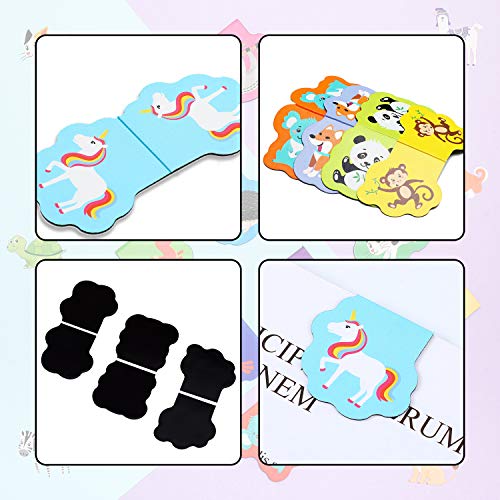 60 Pieces Cute Animal Magnetic Bookmarks Magnet Page Markers Cartoon Page Clips Bookmark for Student Office Reading Stationery Rewards Supplies