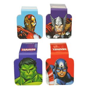 ata-boy avengers comic bookmark, marvel magnetic bookmarks (4 set) avengers gifts & merchandise…
