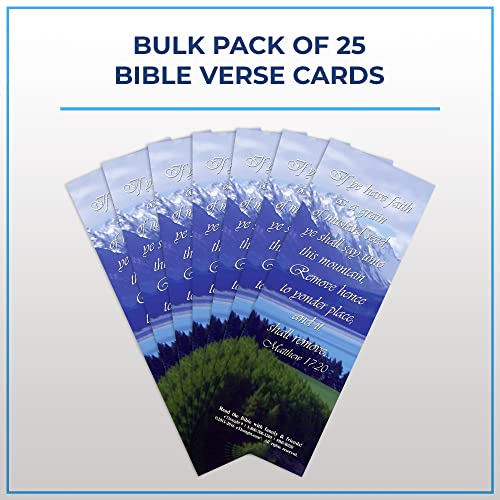 Bible Verse Cards – As a Grain of Mustard Seed – Matthew 17:20 and 13:31-32 – Pack of 25 Bookmark-Size Cards, by eThought,BB-B020-25
