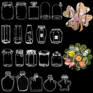 80 pcs transparent dried flower bookmarks, flower bookmark maker, diy dried flower bookmark, glassware stickers flower page clips bookmarks for home school supplies