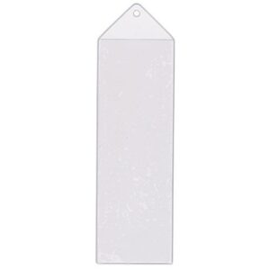 StoreSMART - Bookmark Covers/Holders with Tassle Hole - Clear Plastic - 10-Pack - BMKCRFT2-10