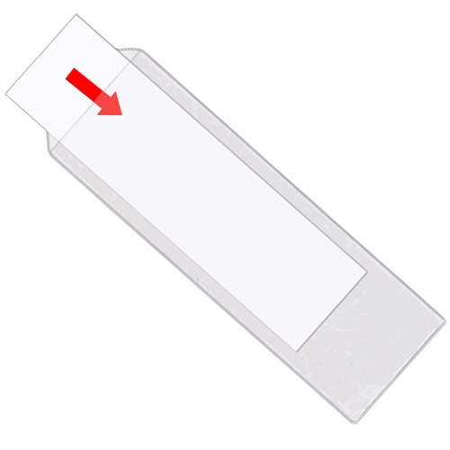 StoreSMART - Bookmark Covers/Holders with Tassle Hole - Clear Plastic - 10-Pack - BMKCRFT2-10