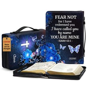 jesuspirit bible case for women – spiritual gifts for women – personalized large leather bible covers for christian – bible study organizer