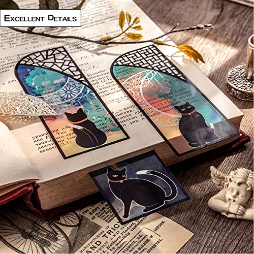 DEARART Cute Cats Bookmark, Page Markers Book Marks Waterproof Durabe and Flexible, Good Gifts for Book Lovers Women Boys Girls Teachers Students, 6 Sets (36 pcs), Lucky Cats