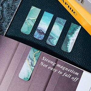 Magnetic Bookmarks Magnet Page Markers Assorted Book Markers Durable Magnetic Page Clip for Students Teachers Reading, Multi Ocean Patterns (30 Pieces)