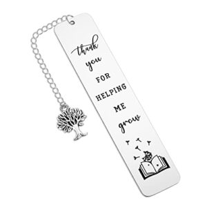 Teacher Thank You Gifts Bookmark, Graduation Teacher Appreciation Gifts Metal Bookmarks for Women Men Christmas Back to School End of Year 2023 Retirement Gifts for Teacher from Student