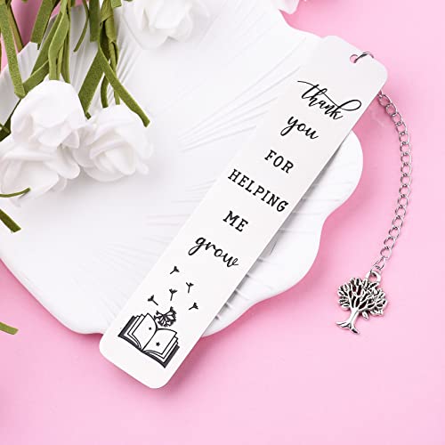 Teacher Thank You Gifts Bookmark, Graduation Teacher Appreciation Gifts Metal Bookmarks for Women Men Christmas Back to School End of Year 2023 Retirement Gifts for Teacher from Student