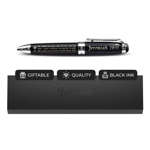 Jeremiah 29:11 Engraved Gift Pen with Presentation Box - Inspirational Christian Living Bible Gifts for Men Women of Faith