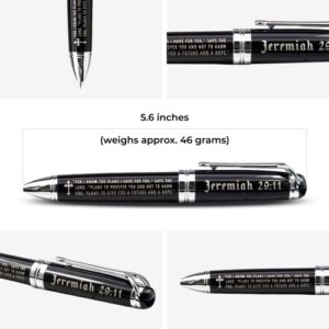 Jeremiah 29:11 Engraved Gift Pen with Presentation Box - Inspirational Christian Living Bible Gifts for Men Women of Faith