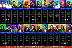 black inventors bookmark set 12 (bnvkset)