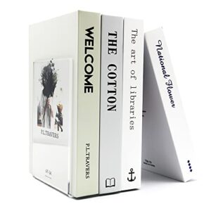 Bookend-Plastic Acrylic Bookends，Bookends，Book Ends for Shelves，Bookshelf Book Holder，Heavy Duty Book Ends (Transparent Book Ends)