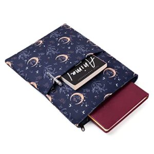 The Great Oak Midnight Sky - Padded Book Sleeve - Size 8.5'' x 11'' - Zippered Pocket - Book/Planner/Kindle Cover (Medium)