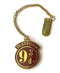 paper house productions harry potter platform 9 3/4 enamel charm chain & clip bookmark