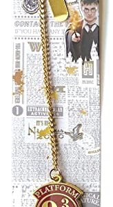 Paper House Productions Harry Potter Platform 9 3/4 Enamel Charm Chain & Clip Bookmark