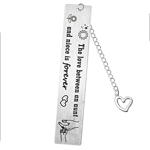 The Love Between an Aunt and Niece is Forever Bookmark Gift for Aunt Niece Best Auntie Bookmark Niece Birthday Christmas Graduation Gift Bookmark from Aunt