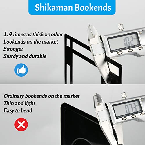 Bookends,Book Ends for Shelves,Bookends for Heavy Books, Book Holder,Metal BookEnd Supports 1pair