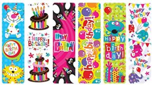 raymond geddes happy birthday assorted bookmarks for kids (pack of 100)