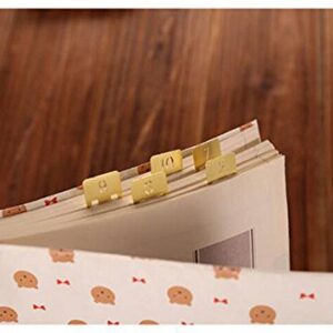 EKLOEN 12pcs Brass Bookmarks, Mini Cute 1-12 Number Book Marks Ideal Gifts
