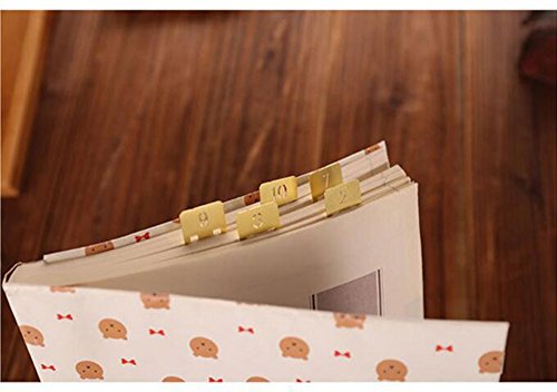 EKLOEN 12pcs Brass Bookmarks, Mini Cute 1-12 Number Book Marks Ideal Gifts