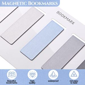 30 Pcs Magnetic Bookmarks Book Magnets for Readers Assorted Colored Page Book Markers 2 Sides Printed Magnet Bookmark Clips for Women Men Book Lovers Teachers Students Planner Reading, 0.8 x 2.4''