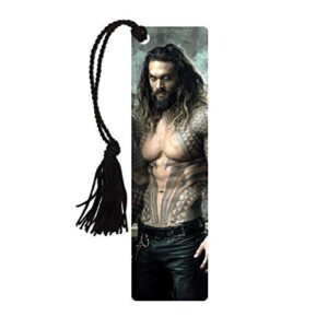 Jason Momoa Aquaman – Justice League Movie – Glossy Tassel Bookmark for Gifting Collecting