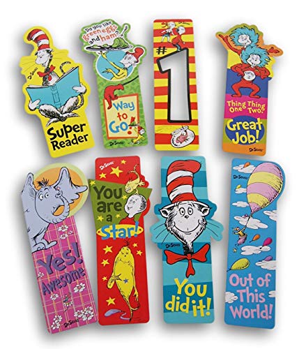 Dr. Seuss Teacher's Incentive Bookmarks - 8 Count