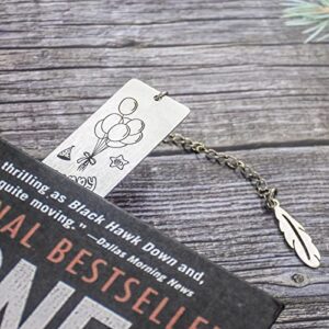 Stainless Steel Bookmark for Book Lover for Kids Girls Women Men Book Marks Happy 15th Birthday Gift