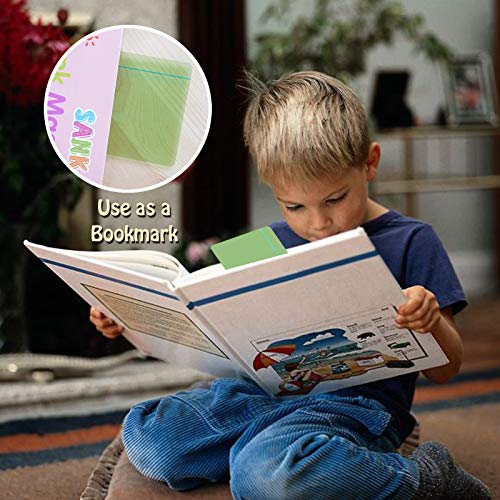 16 Pieces Guided Reading Highlight Strips Colored Overlays Bookmark Reading Tracking Rulers with Line for Dyslexia, ADHD and to Reduce Visual Stress