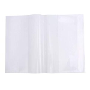 stobok 10 pcs clear exercise book cover clear plastic book protector waterproof note book cover sleeve / 16k