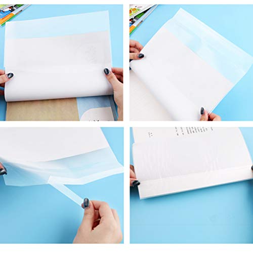 STOBOK 10 pcs Clear Exercise Book Cover Clear Plastic Book Protector Waterproof Note Book Cover Sleeve / 16K