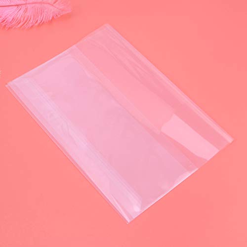 STOBOK 10 pcs Clear Exercise Book Cover Clear Plastic Book Protector Waterproof Note Book Cover Sleeve / 16K