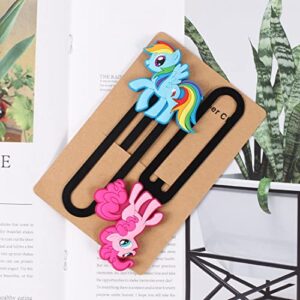 JJJ 2 Pack Bookmarks for Kids 3D Non-Slip Bookmark and Page Holder Unique Gift Idea Unicorn Book Marker and Reading Accessories for 100th Day of School Gift,Boys,Book Lovers,Students