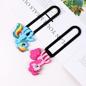 JJJ 2 Pack Bookmarks for Kids 3D Non-Slip Bookmark and Page Holder Unique Gift Idea Unicorn Book Marker and Reading Accessories for 100th Day of School Gift,Boys,Book Lovers,Students