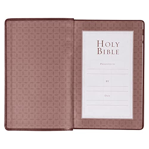 Personalized Bible Custom Text Your Name Holy Bible KJV Standard Size Thumb Index Edition Burgundy King James Version Bible Custom Made Gift for Baptism Christenings Birthdays Celebrations
