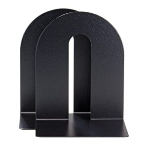 officemate® oic® magnetic heavy-duty bookends, 10″ x 8″ x 8″, black, set of 2