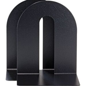 Officemate® OIC® Magnetic Heavy-Duty Bookends, 10" x 8" x 8", Black, Set Of 2