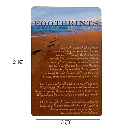 Pocket Card Bookmark Pack of 12 - Footprints