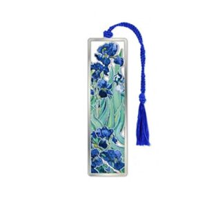 bookmarks gifts for book lovers gardening gifts for readers van gogh iris – solid brass metal bookmark 1 x 4 inch