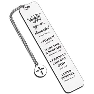 inspirational christian bookmark gifts for women bible verse bookmark for girls daughter book lovers birthday christmas stocking stuffers for female friend sister baptism religious church bulk gifts