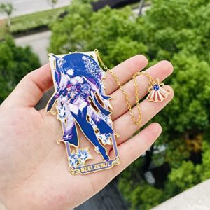 Genshin Impact Venti Metal Bookmark - Hot Game Genshin Impact Anime Figure Venti Barbatos Unique Bookmarks for Men Women Girls Book Lovers Readers (9pcs)