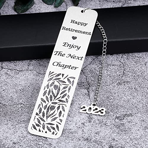 2023 Retirement Gifts for Women Men Happy Retirement Bookmark Gifts Coworker Colleague Employee Appreciation Gifts Retired Teacher Nurse Coach Best Friend Boss Leader Going Leaving Away Goodbye Gifts