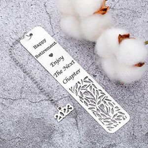 2023 Retirement Gifts for Women Men Happy Retirement Bookmark Gifts Coworker Colleague Employee Appreciation Gifts Retired Teacher Nurse Coach Best Friend Boss Leader Going Leaving Away Goodbye Gifts