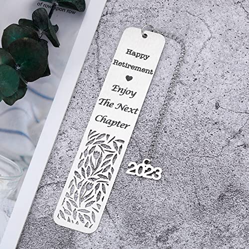 2023 Retirement Gifts for Women Men Happy Retirement Bookmark Gifts Coworker Colleague Employee Appreciation Gifts Retired Teacher Nurse Coach Best Friend Boss Leader Going Leaving Away Goodbye Gifts