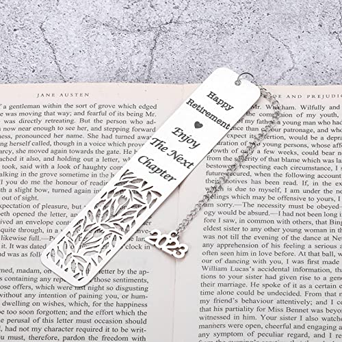 2023 Retirement Gifts for Women Men Happy Retirement Bookmark Gifts Coworker Colleague Employee Appreciation Gifts Retired Teacher Nurse Coach Best Friend Boss Leader Going Leaving Away Goodbye Gifts