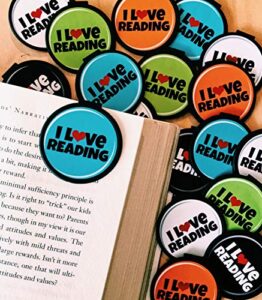 i love reading! bookmarks – 36 bulk bookmarks for kids girl’s boys- school student incentives – library incentives – reading incentives – party favor prizes – classroom reading awards!