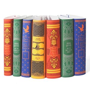 juniper books harry potter house mashup dust jackets only | custom book covers for your 7-volume hardcover american harry potter book set published by scholastic | j.k. rowling | books not included
