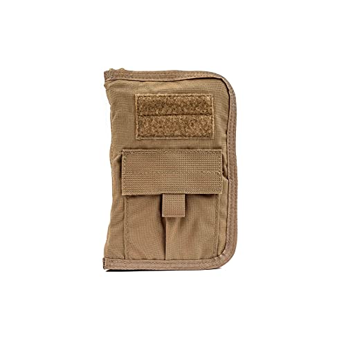 T3 Data Book Cover, Tactical Notebook Organizer Case, Heavy-Duty Document and Hiking Journal Case Coyote Tan