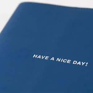 Hobonichi Techo Cousin Cover [A5 Cover Only] Have a Nice Day! (Blueberry)